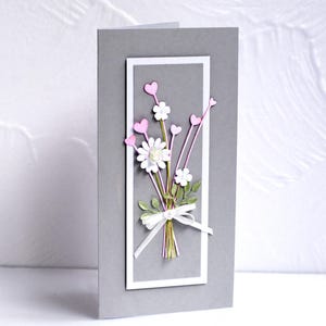 Carte de voeux faite main - Carte fantaisie - Unique - Cadeau spécial - Carte de mariage image 7