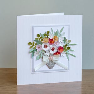 Greeting Card - Fancy Handmade Mum's Day Card - Luxury - Unique - Customisable