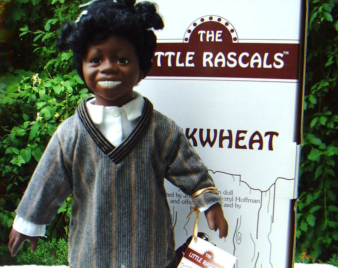 1993 Buckwheat Doll, the Little Rascals, Hamilton Collection, Porcelain