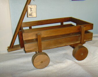 homemade wooden wagon