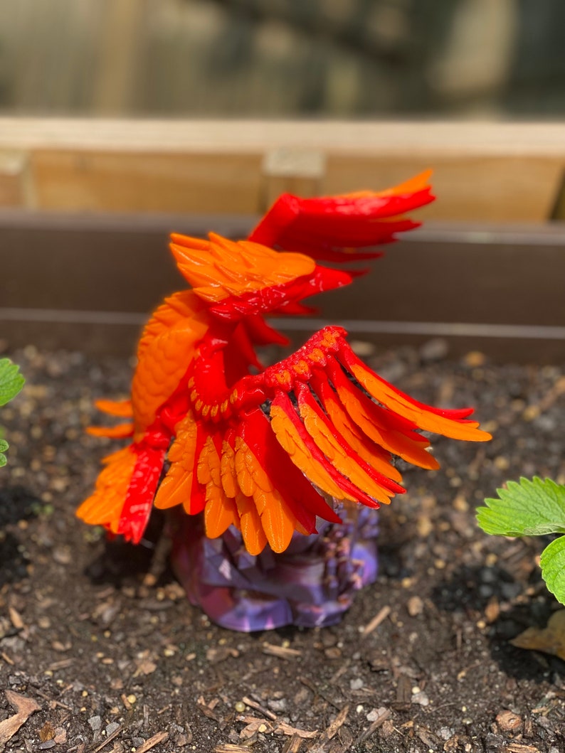 3d Printed Articulated Phoenix - Etsy