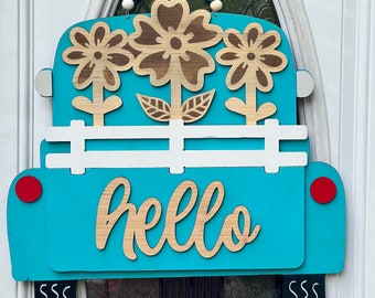Appendiabiti per porta grande per camion vintage primaverile