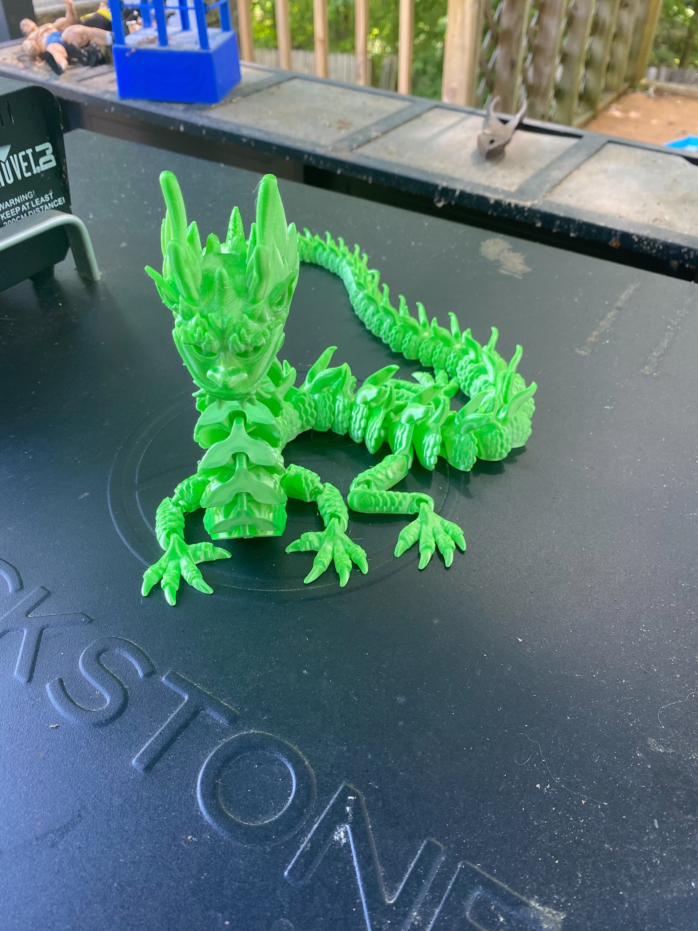 3d Printed Articulated Dragon With Stand - Etsy