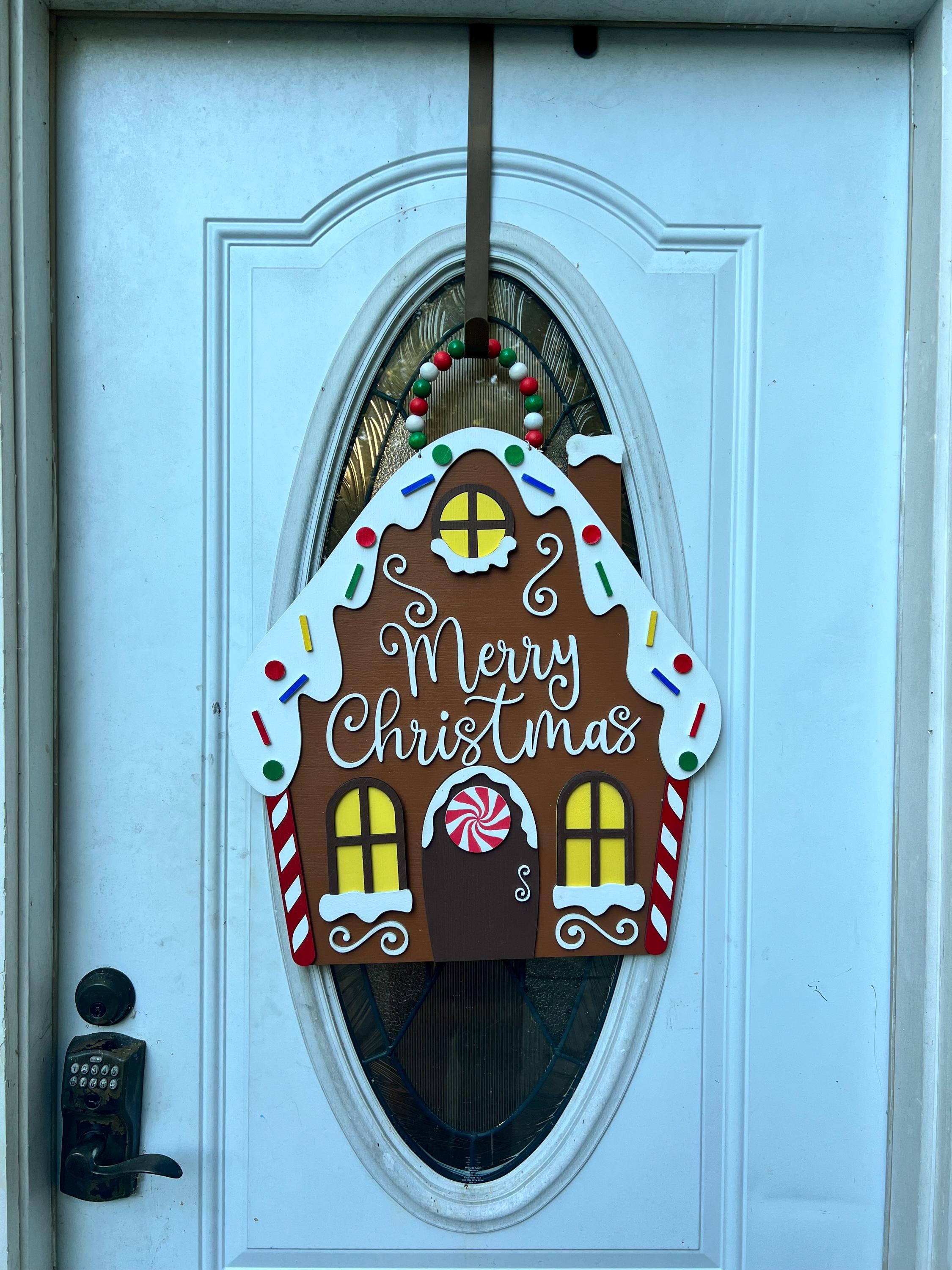 Gingerbread House Large Door Hanger - Etsy