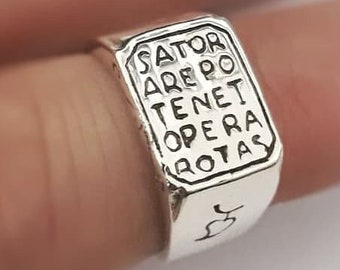 Sator Ring with Sundial