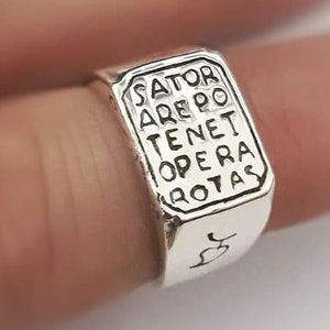 Sator Ring with Sundial
