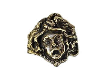 Roman ring of  Gorgon Medusa