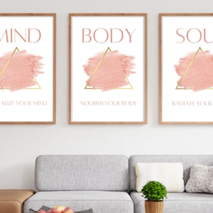 Positive Aura Poster | Inspirational Spiritual Art | Digital Printable Wall Art for Women | Self Love Office Decor | Instant Download