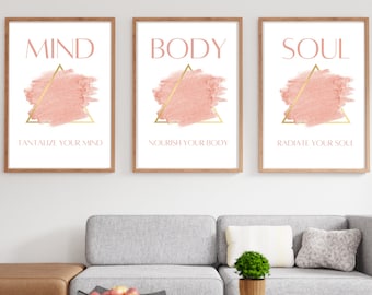 Positive Aura Poster | Inspirational Spiritual Art | Digital Printable Wall Art for Women | Self Love Office Decor | Instant Download