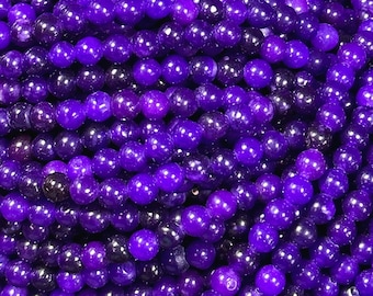 Beautiful Sugilite Gemstone Bead 4mm Round Beads, Gorgeous Purple Color Sugilite Gemstone Bead, Excellent Quality Beads Full Strand 15.5"