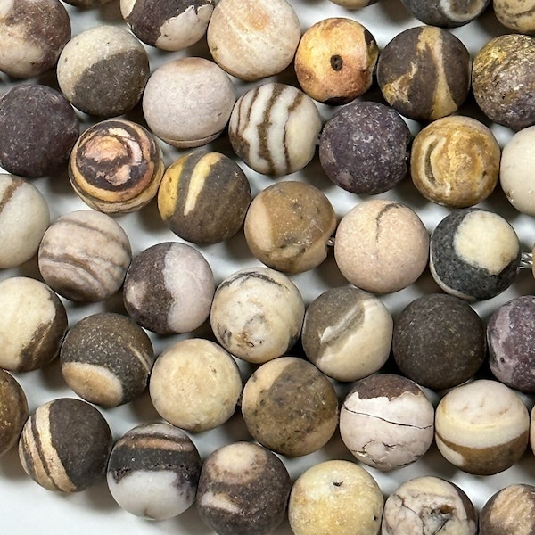 NATURAL Petrified Wood Jasper Gemstone Bead 6mm 8mm 10mm 10mm Round Beads, Gorgeous Natural Brown Beige Color Jasper Bead Full Strand 15.5"