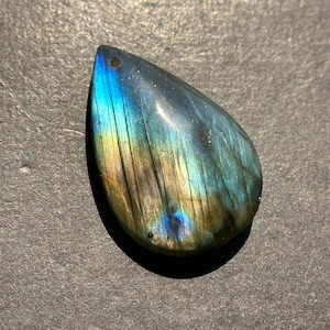 AAA Natural Rainbow Labradorite Gemstone Pendant, Teardrop Shape Pendant, Beautiful Natural Gray Rainbow Flash Labradorite Pendants