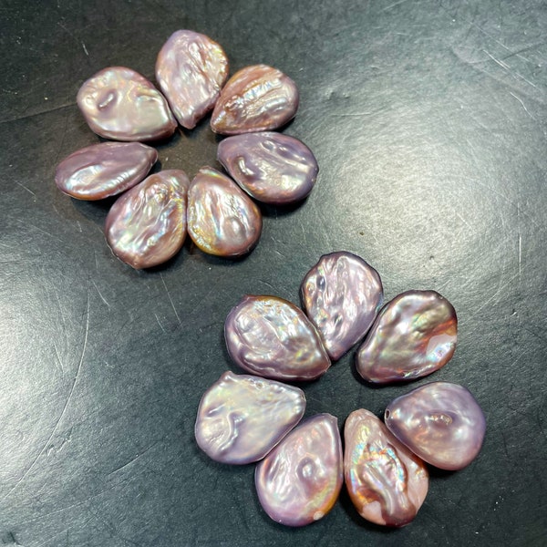 Beautiful natural fresh water pearl bead. Teardrop Shape. Gorgeous natural purple pink color natural fresh water pearl bead. Loose bead.