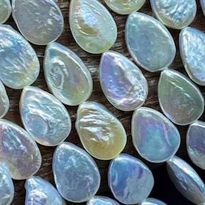 Natural fresh water pearl bead. Teardrop Shape 8x12mm . Beautiful natural white color fresh water pearl bead. High quality.