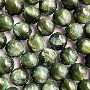 AAA Natural seraphinite stone bead. 5mm 6mm 8mm 10mm 12mm round bead . Gorgeous natural green color seraphinite gemstone. 15.5” strand