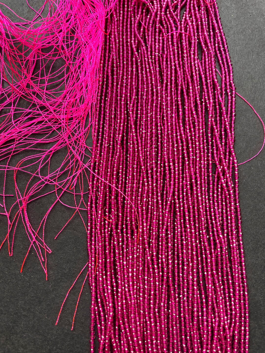 Beautiful Crystal Glass Beads. 2mm Faceted Round Bead. Real Nice