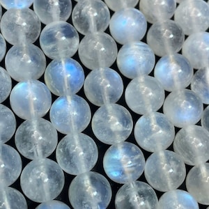 AAA Natural rainbow moonstone bead. 6mm 8mm 10mm round bead. Gorgeous natural rainbow moonstone bead. High quality moonstone bead