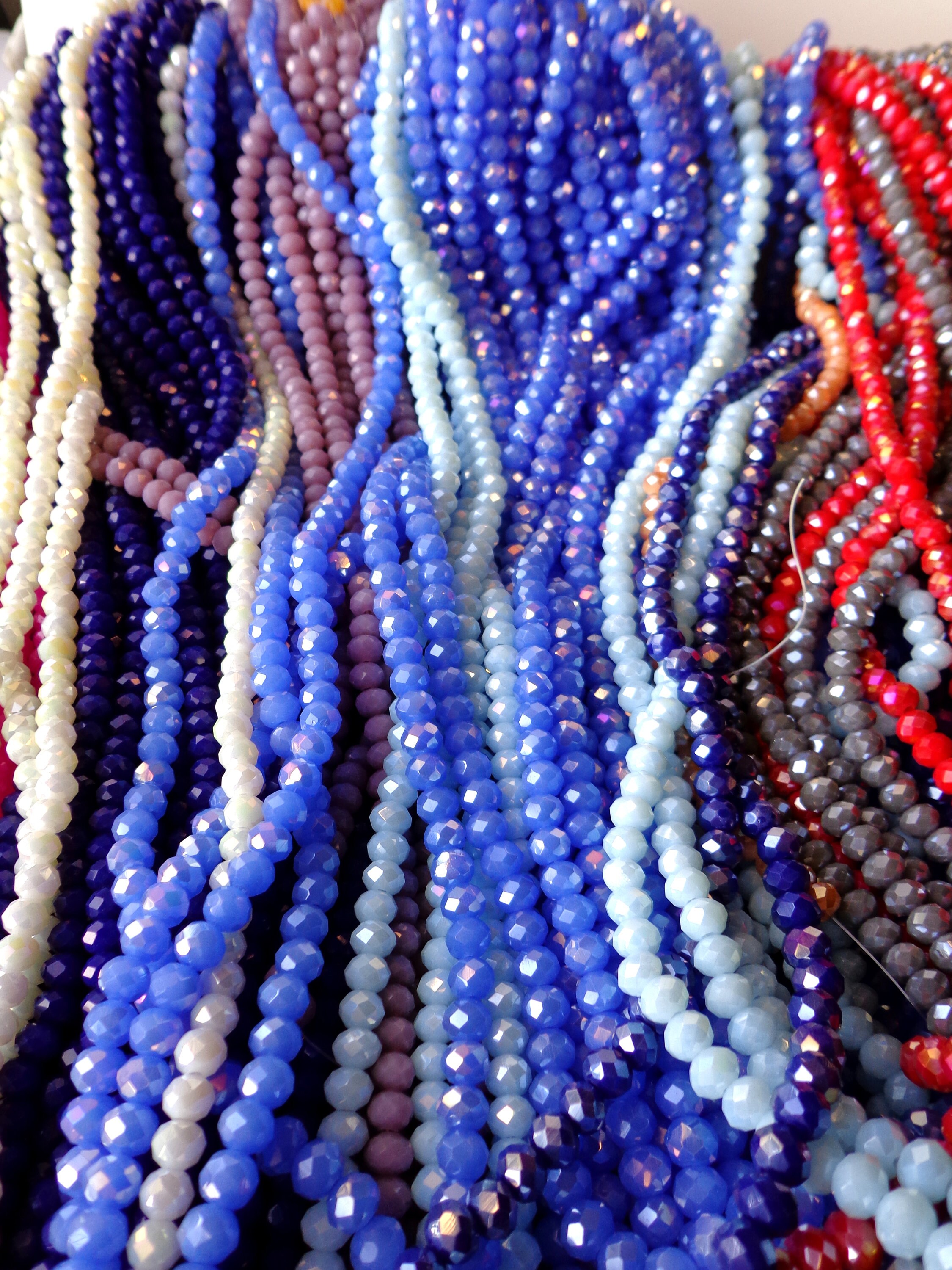 Bulk Lot Glass Beads for Bracelet Making RED Round LOVE 1 lb 1000+ pcs