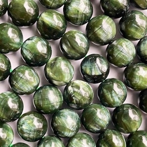 AAA Natural seraphinite stone bead. 5mm 6mm 8mm 10mm 12mm round bead . Gorgeous natural green color seraphinite gemstone. 15.5” strand