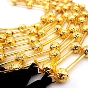 NATURAL Gold Plated Round Beads, Tassel Strands 10mm, Half Strand 7.5&quot; Great for JEWELRY making! Not treated in anyway! AAA Quality!!!