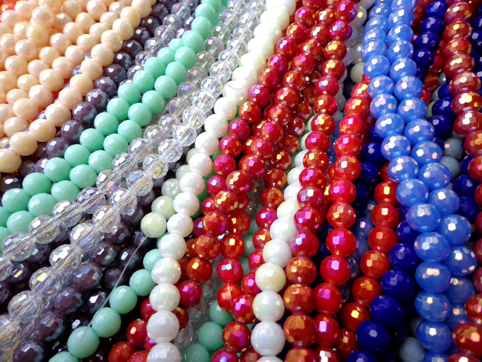 Bulk 700 beads MultiColor Crystal 6mm Round Chinese Crystal Etsy