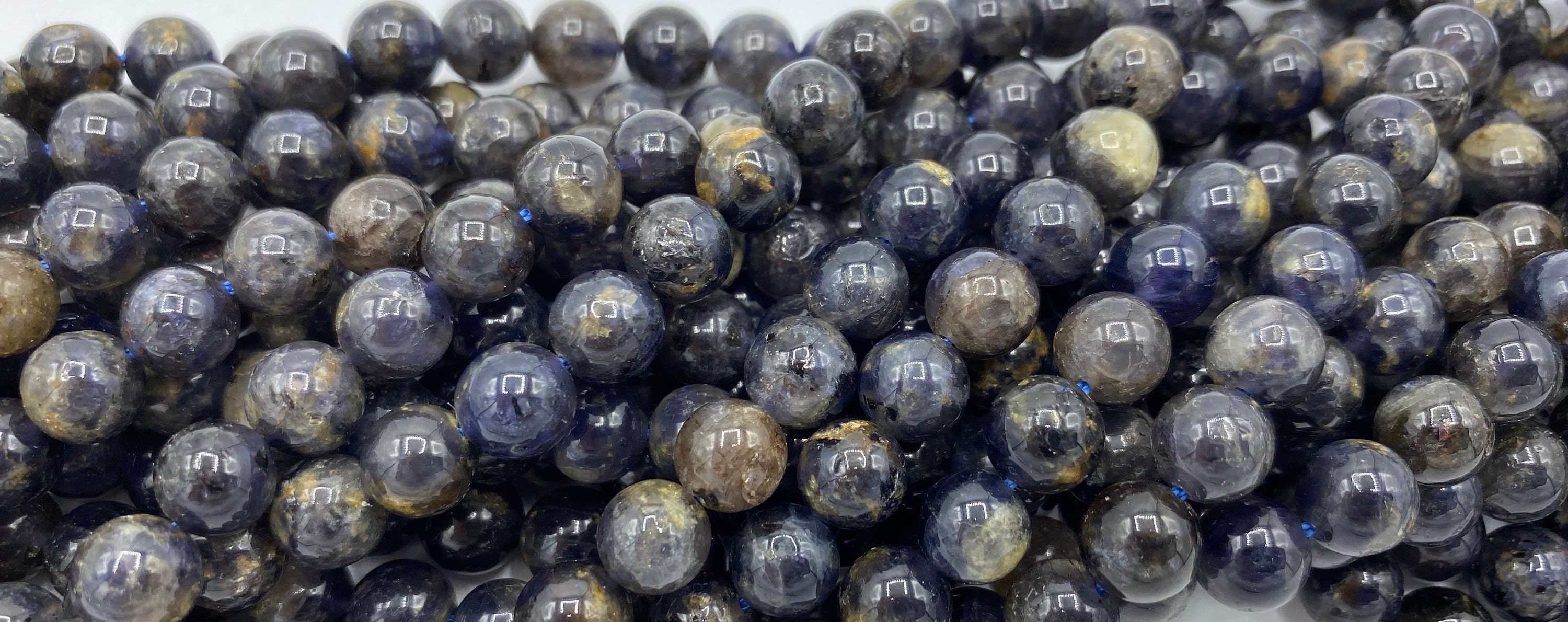 7 Perles d'Opale naturelle d'Ethiopie blanche - Gemmes Aventures