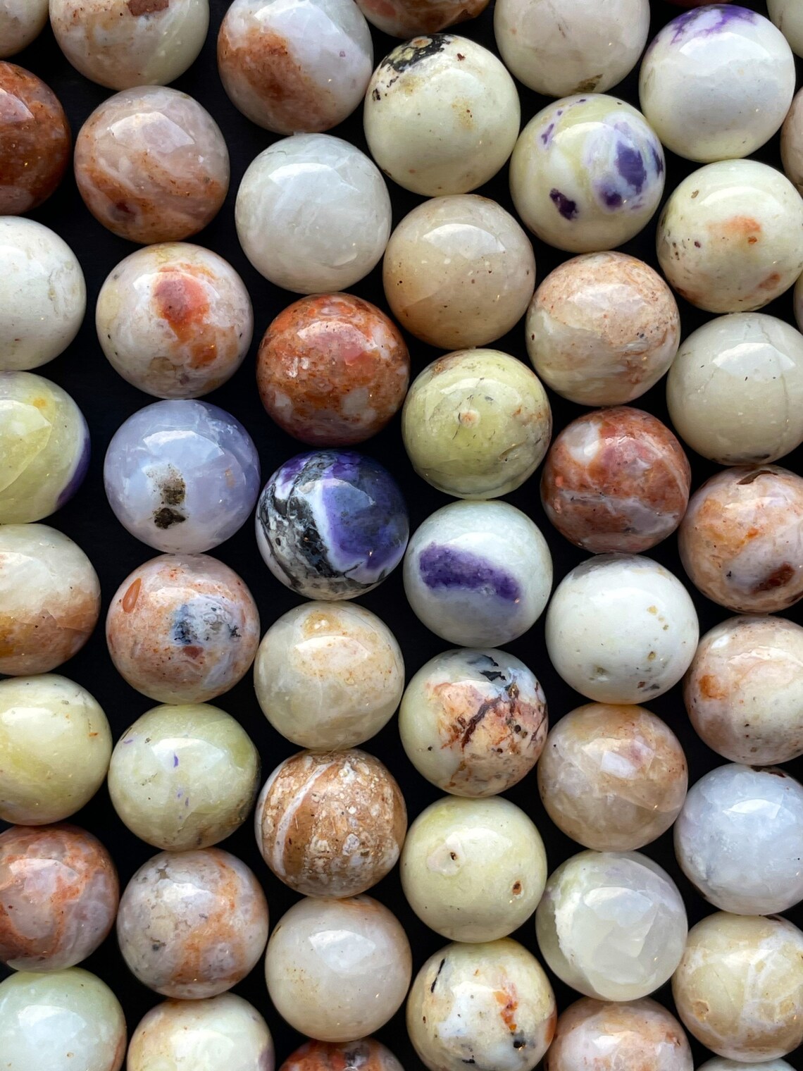 Natural Mexican Morado Purple Opal Stone Bead. 6mm 8mm 10mm - Etsy