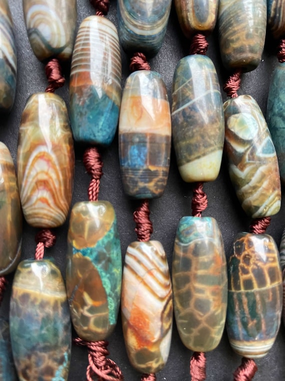 Decorative Barrel Hair Beads (style 8)