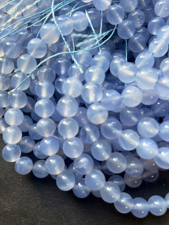 Synthetic Blue Chalcedony Stackable Ring Round with Freeform Silver, Size 5 to 9 Synthetic Blue Chalcedony Stackable Ring Round with Freeform Silver, Size 5 to 9