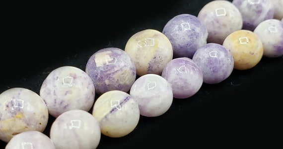 Natural Gemstone Purple Lace Agate 8mm 10mm Smooth Round Full