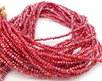Round Gemstone Crystal Beads Wholesale 2mm Faceted In Red, Blue, And Green  For DIY Jewelry Making From Aixufashion, $2.95
