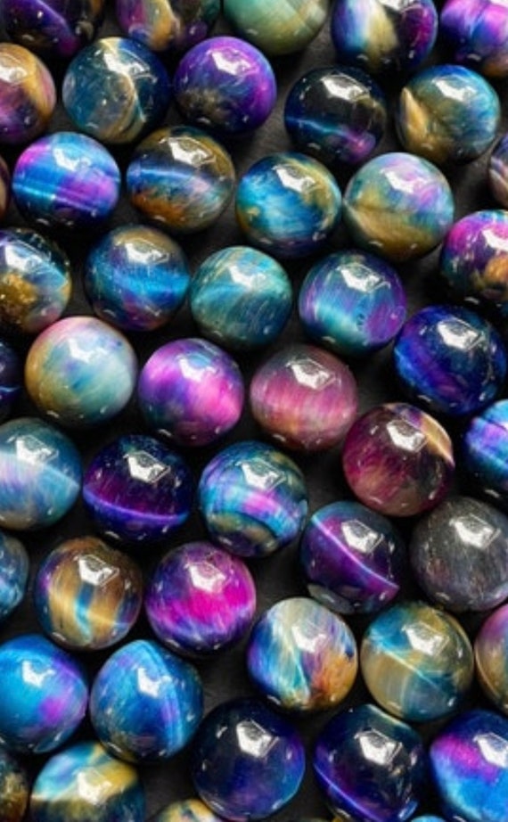 Jewelry & Beauty 6mm 8mm 10mm 12mm round bead Galaxy tiger eye bead