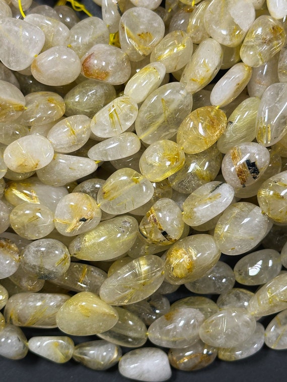 高品質 ルチルクォーツ フリーフォーム ゴールドルチル 天然 高品質