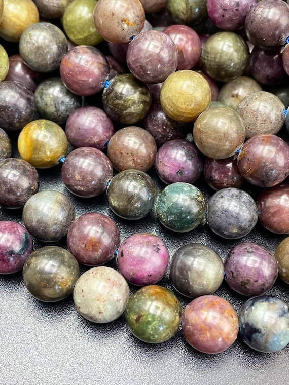 Perles Rondes En Pierre Solaire (Sunstone) Naturelle - Taille 12mm - Lot En Vrac