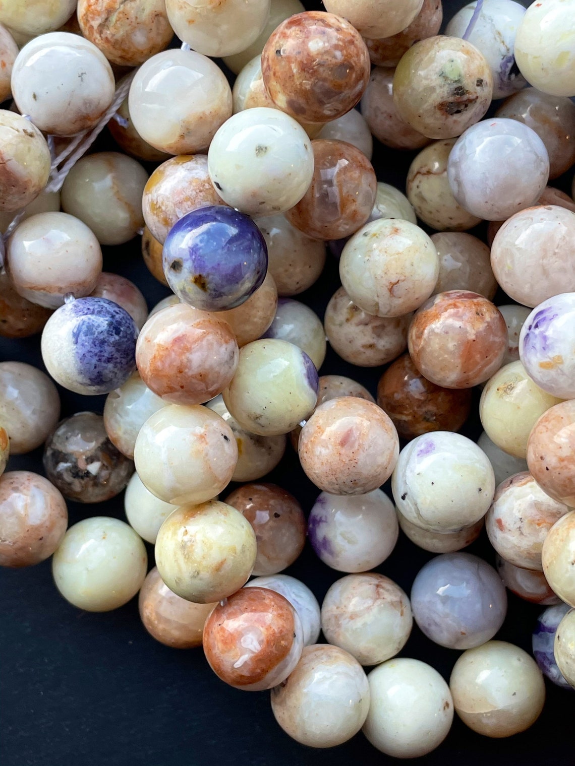 Natural Mexican Morado Purple Opal Stone Bead. 6mm 8mm 10mm - Etsy