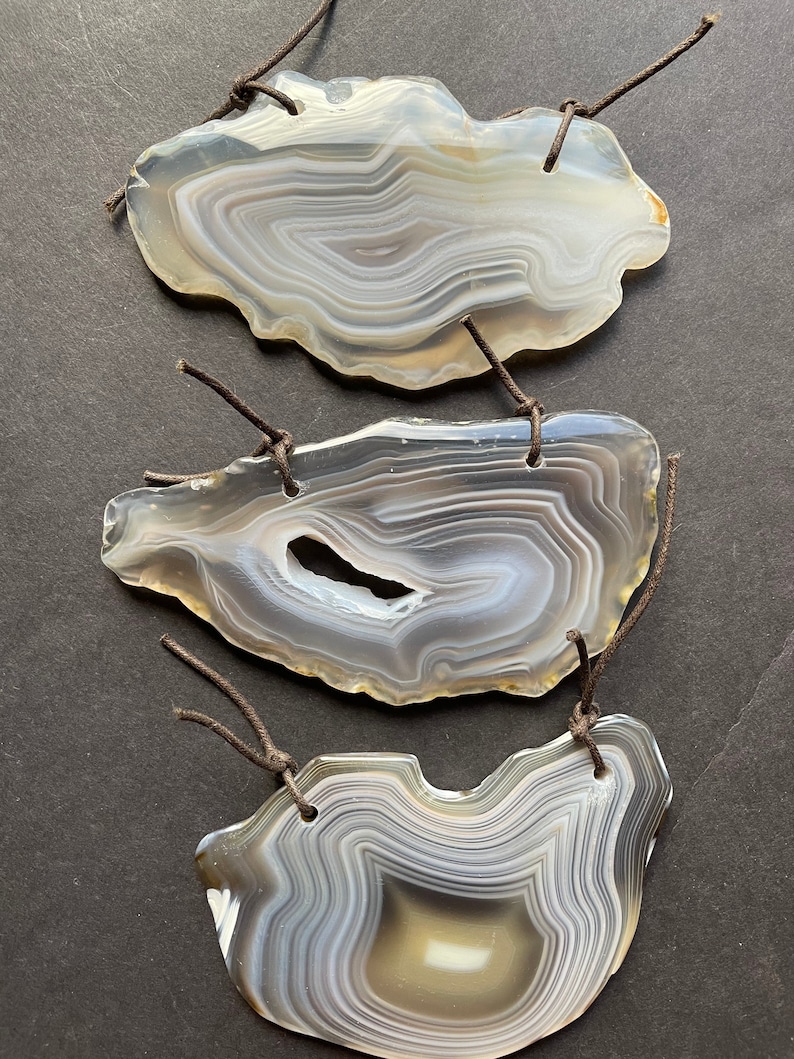 Natural Botswana agate stone pendant Beautiful freedom shape High quality gemstone! Gorgeous natural gray color gemstone pendant
