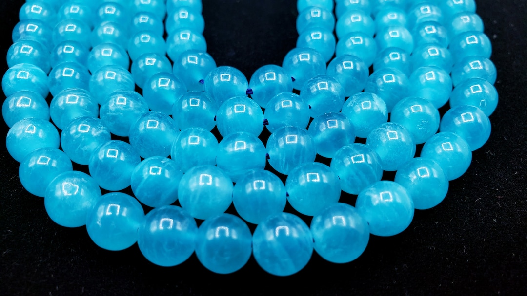 AAA+ Natural Amazonite Stone Bead. 4mm 6mm 8mm10mm 12mm 14mm Round Bead ...