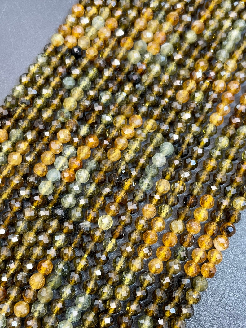 Fil De Perles En Apatite Olives 7-9 Mm - Environ 38 Perles Sur 33 Cm - Création Bijou