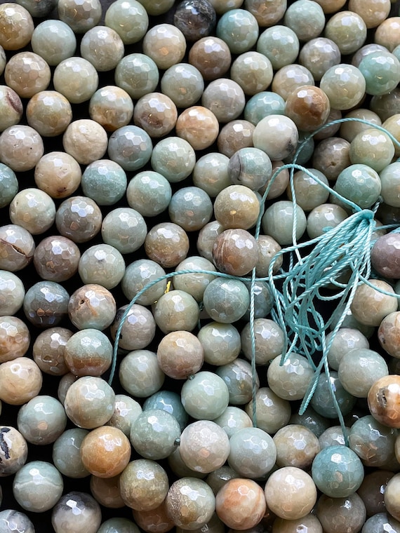 Perles En Amazonite Naturelle – Forme Pierre Taillée – 10 à 13 Mm – 111 Carats – Lot Brut Pour Création Bijoux