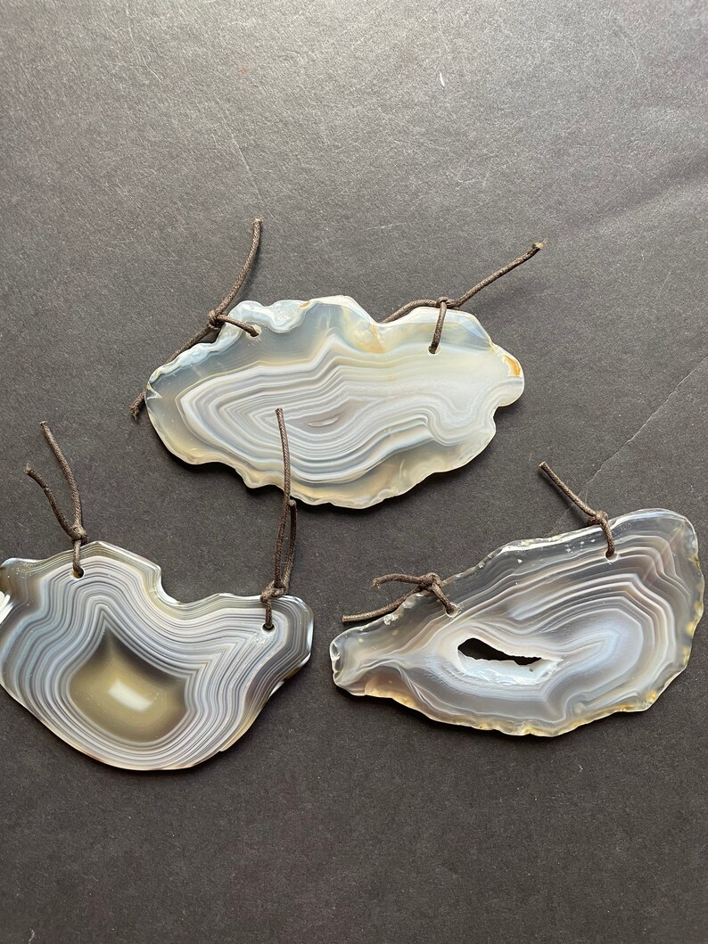 Natural Botswana agate stone pendant Beautiful freedom shape High quality gemstone! Gorgeous natural gray color gemstone pendant