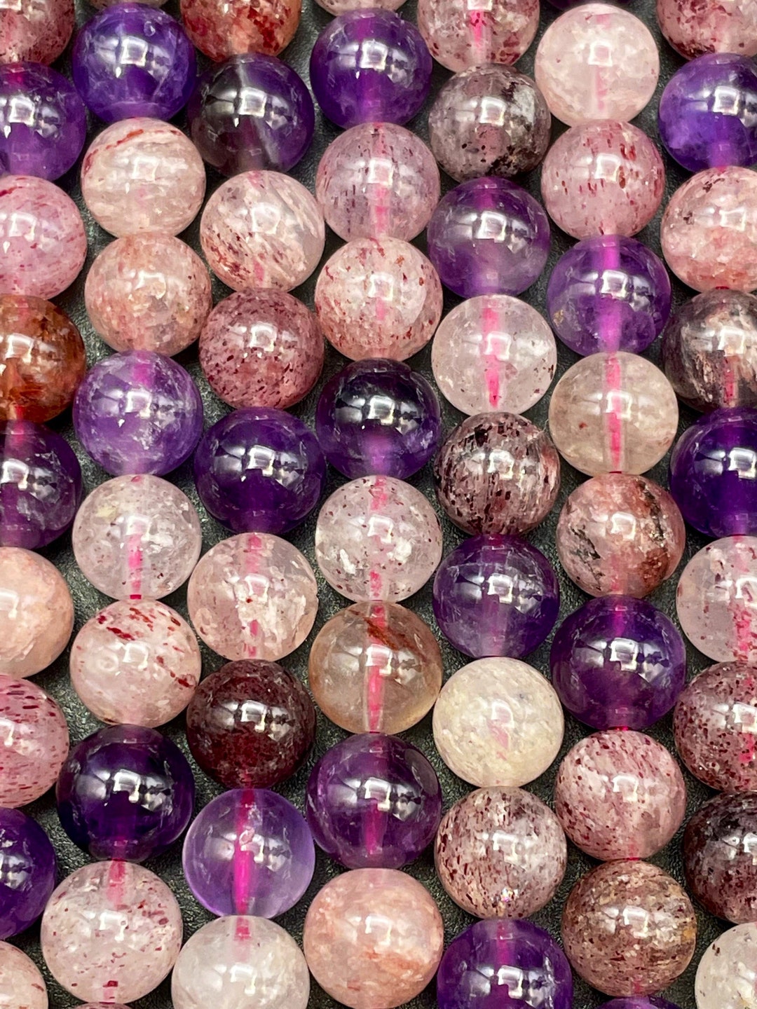 Natural Mixed Gemstone Beads. 6mm 8mm 9mm Round Bead. Etsy