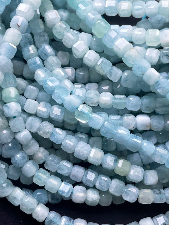Natural Stone Beads Aquamarines Chalcedony Round Loose Beads For Jewelry  Making Bracelets Necklace DIY Accessories 4 6 8mm 15