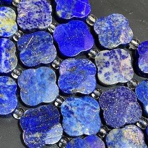 AAA 100% Natural lapis lazuli gemstone bead. Beautiful natural royal blue color lapis lazuli stone bead. Real nice quality!