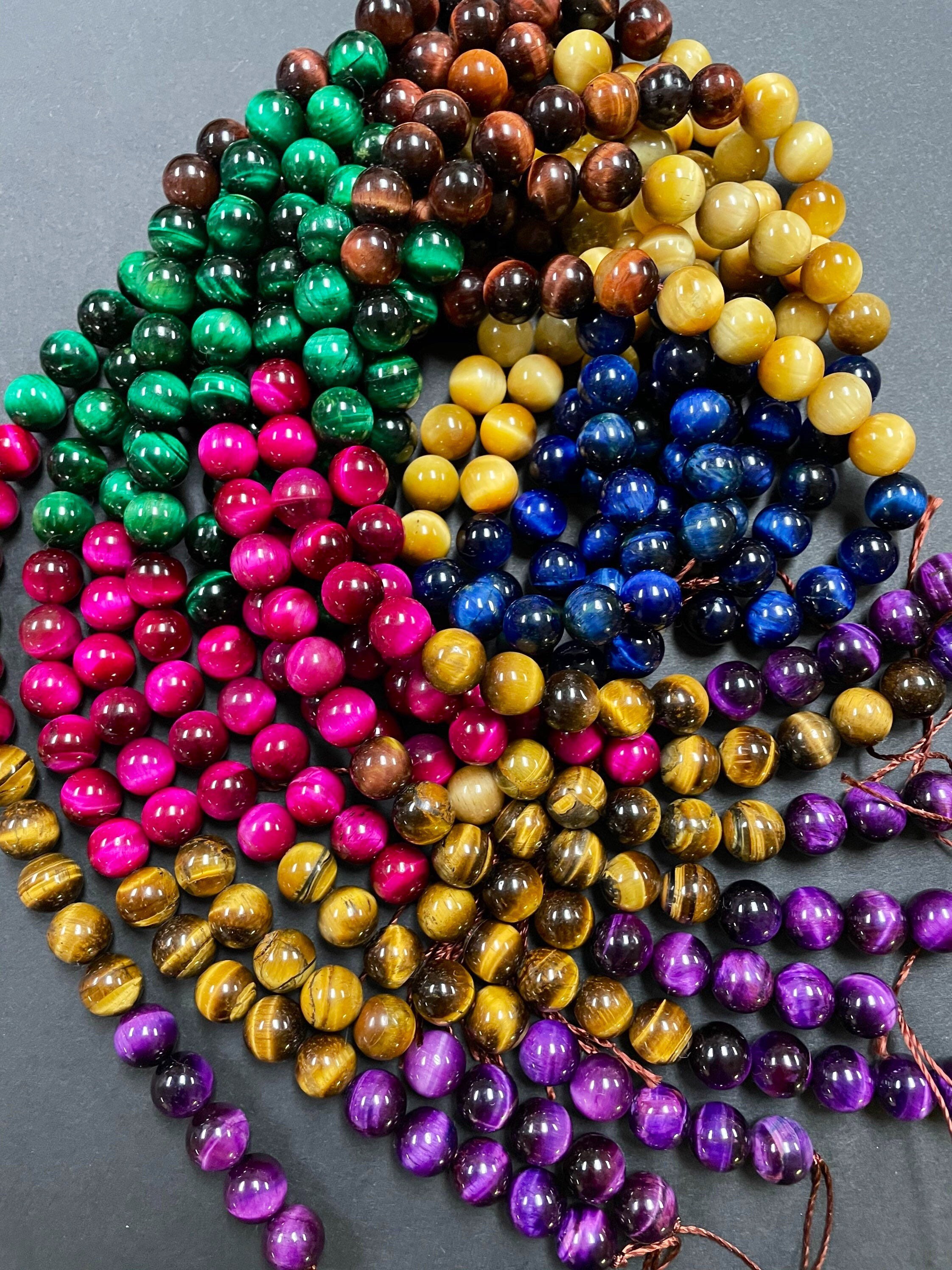 Jewelry & Beauty 6mm 8mm 10mm 12mm round bead Galaxy tiger eye bead