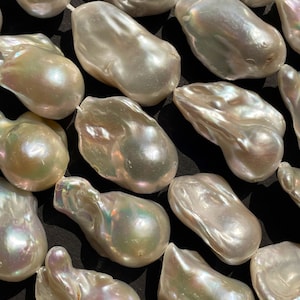 AAA Natural Baroque Pearl. Freeform Shape, Gorgeous Natural Color Baroque Pearl, 100% Perfect Pearls, High Quality Pearl, Full strand 15.”5