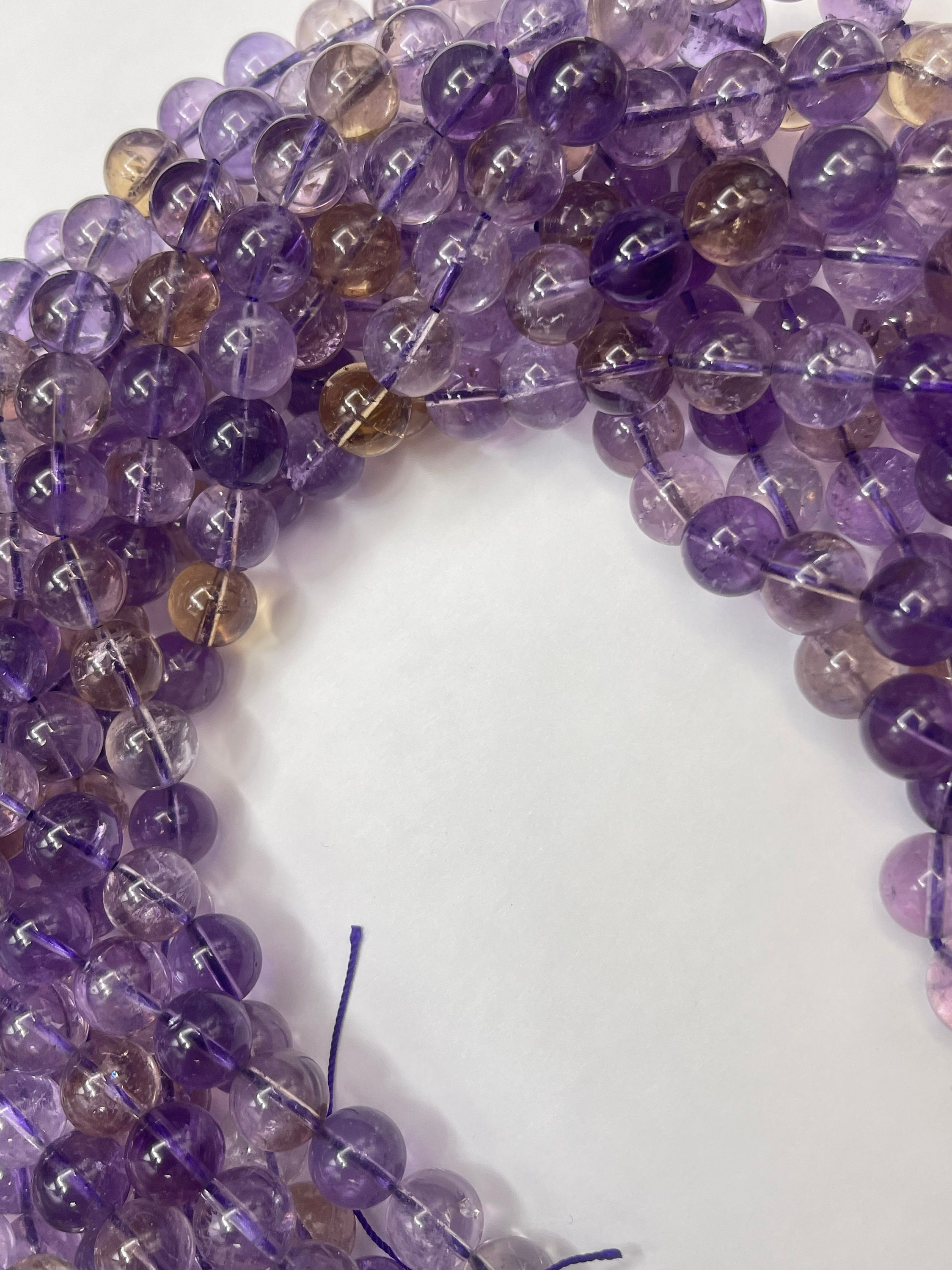 Cuentas De Amatista De 2 Mm, Grado AAA, Piedra Preciosa