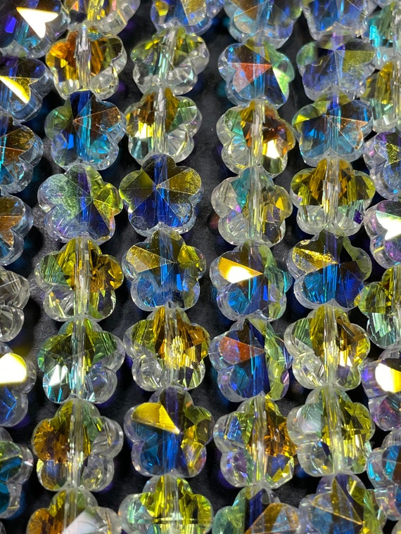 100 Perles étoiles Irisées Transparentes En Acrylique - Pour Bijoux Et Créations DIY