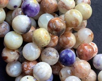 0.40ct Naturale Diamante Rotondo 14k Massiccio Oro Rosa Ametista Nozze - Foto 5