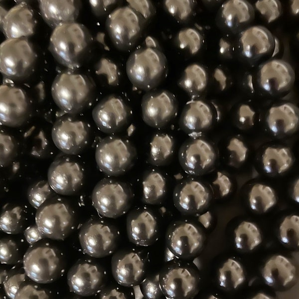 AAA black tourmaline stone bead. 4mm  6mm 8mm 10mm 12mm round bead. Beautiful natural black tourmaline bead. Great quality gemstone. 15.5”
