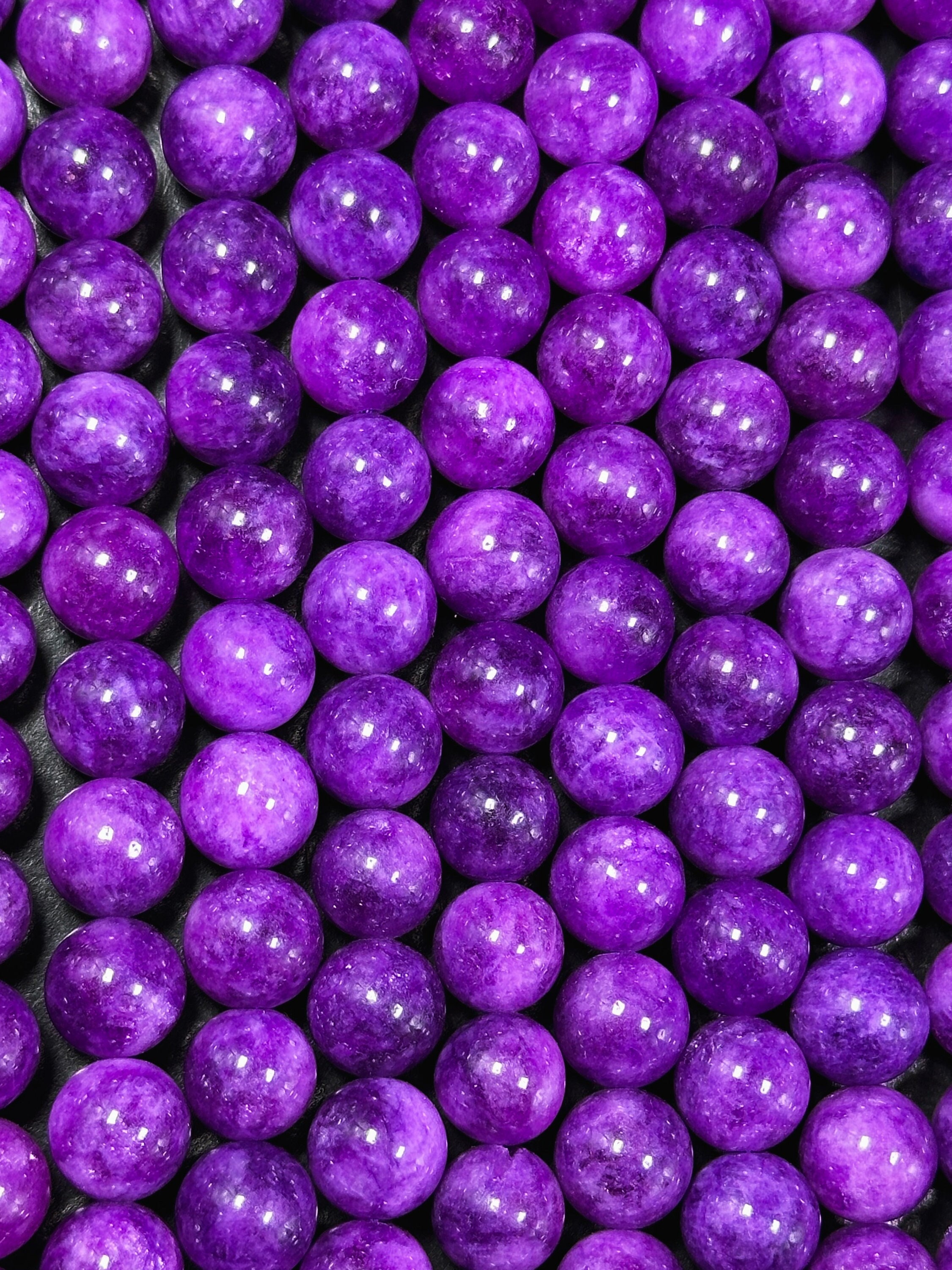 Perline Di Sugilite, Perline Di Pietre Preziose Rotonde Di - Foto 6